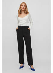 Pantalon droit noir VILA pour femme seconde vue