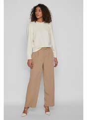 Pantalon flare beige VILA pour femme seconde vue