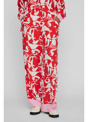Pantalon droit rouge VILA femme