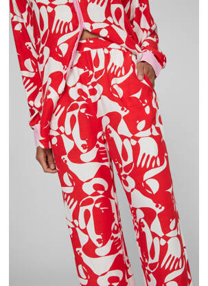 Pantalon droit rouge VILA femme