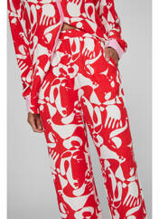 Pantalon droit rouge VILA pour femme seconde vue