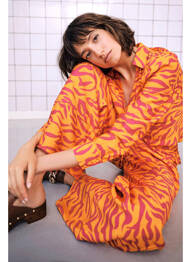 Pantalon flare orange VILA femme