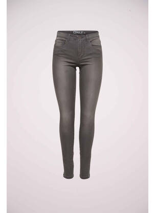 Jeans skinny gris ONLY pour femme