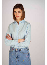 Chemisier bleu JACQUELINE DE YONG femme