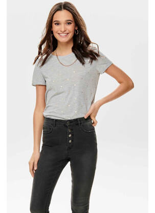 T-shirt gris ONLY pour femme
