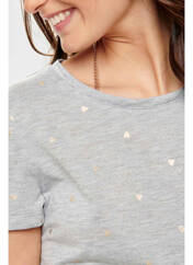 T-shirt gris ONLY pour femme seconde vue