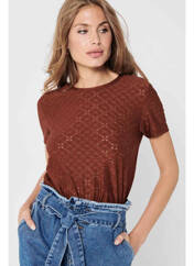 T-shirt marron JACQUELINE DE YONG pour femme seconde vue