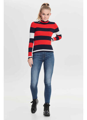 Pull col roulé bleu ONLY femme