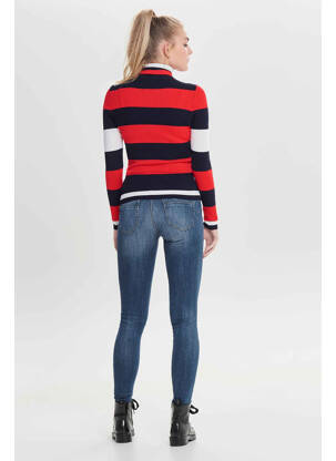 Pull col roulé bleu ONLY femme