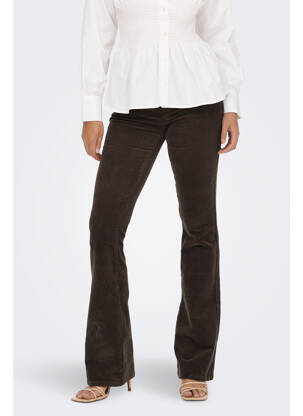 Pantalon droit marron ONLY femme
