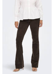 Pantalon droit marron ONLY pour femme seconde vue