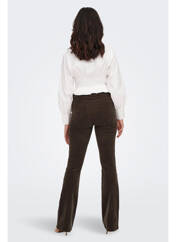 Pantalon droit marron ONLY pour femme seconde vue