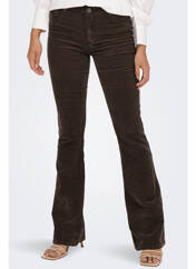 Pantalon droit marron ONLY pour femme seconde vue