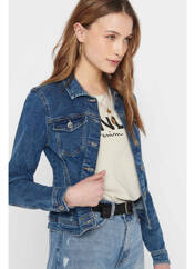 Veste casual bleu ONLY pour femme seconde vue
