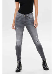 Jeans skinny gris ONLY pour femme seconde vue