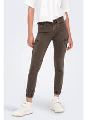 Pantalon cargo marron ONLY pour femme seconde vue