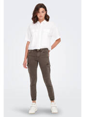 Pantalon cargo marron ONLY pour femme seconde vue