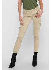 Pantalon cargo beige ONLY pour femme seconde vue