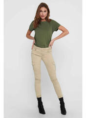 Pantalon cargo beige ONLY pour femme seconde vue