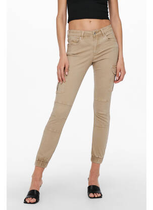 Pantalon cargo beige ONLY femme