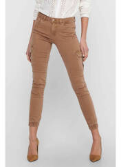 Pantalon slim marron ONLY pour femme seconde vue