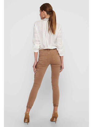 Pantalon slim marron ONLY femme
