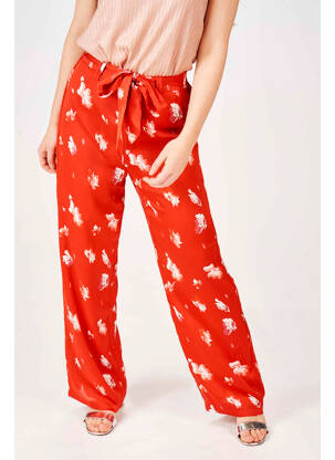 Pantalon flare rouge ONLY pour femme