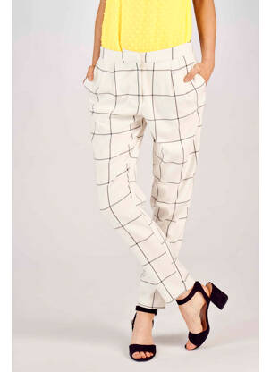 Pantalon droit blanc ONLY pour femme