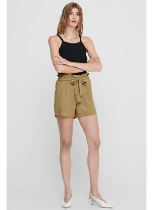 Short marron ONLY femme
