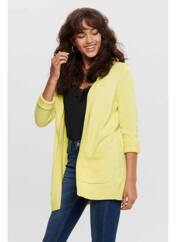 Gilet manches longues jaune ONLY pour femme seconde vue