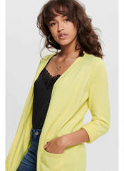 Gilet manches longues jaune ONLY pour femme seconde vue