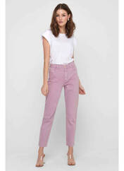 Jean coupe Mom violet ONLY pour femme seconde vue