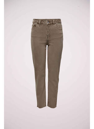 Jean coupe mom beige ONLY femme