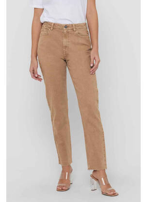 Jean coupe mom marron ONLY femme