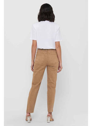Jean coupe mom marron ONLY femme