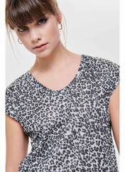 T-shirt argent ONLY pour femme seconde vue