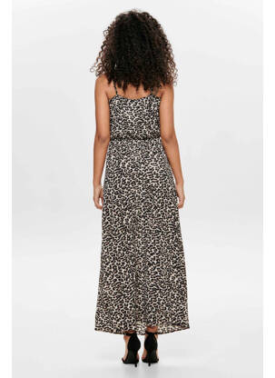Robe longue marron ONLY femme