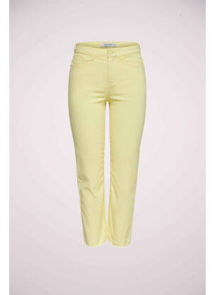 Pantalon droit jaune JACQUELINE DE YONG femme