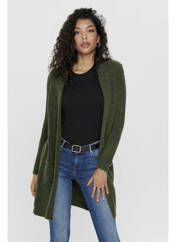 Gilet manches longues vert ONLY pour femme seconde vue