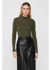 Pull col roulé vert ONLY pour femme seconde vue