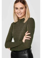 Pull col roulé vert ONLY pour femme seconde vue