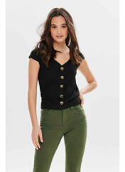 T-shirt noir ONLY pour femme seconde vue