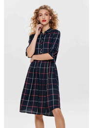 Robe mi-longue bleu JACQUELINE DE YONG femme