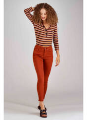 Jeans skinny marron ONLY pour femme seconde vue