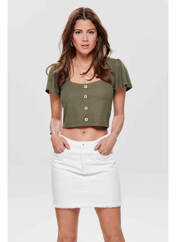 T-shirt vert ONLY pour femme seconde vue
