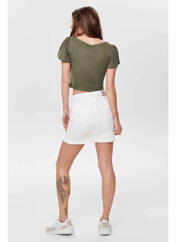 T-shirt vert ONLY pour femme seconde vue
