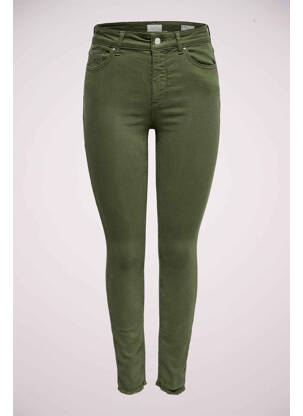 Pantalon slim vert ONLY pour femme