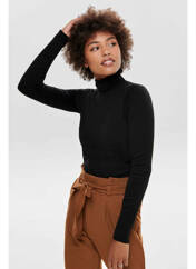 Pull col roulé noir ONLY pour femme seconde vue