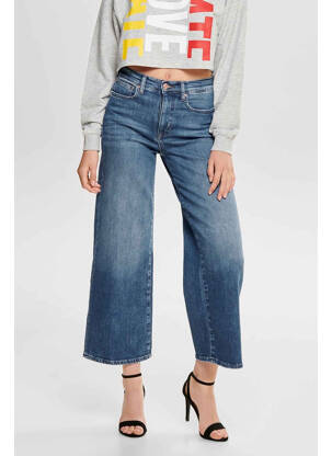 Jeans coupe large bleu ONLY pour femme