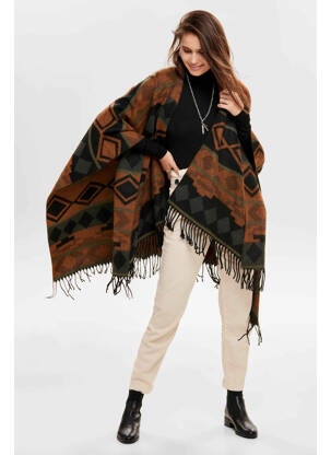 Poncho noir ONLY femme